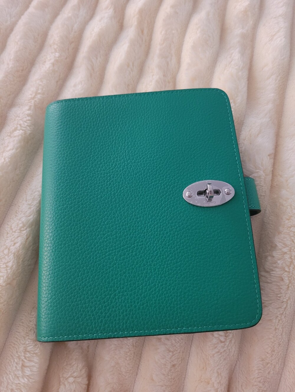 Mulberry Postman's Lock Agenda book Diary Green NEW - Picture 4 of 9
